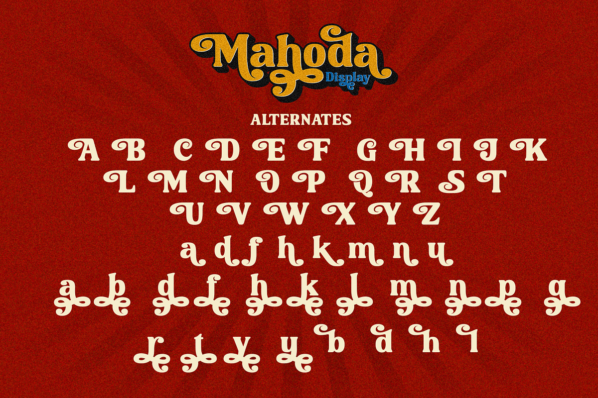 Mahoda Display Retro Serif Font, a Serif Font by Multype Studio (Photo 9 of 11)