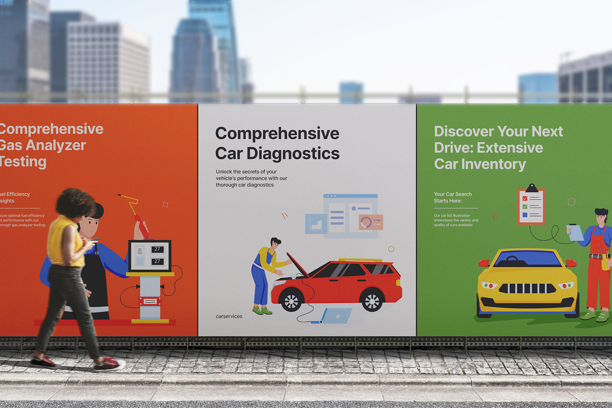Car Service Illustrations, a Transportation Illustration by Vectors Market (Photo 5 of 9)
