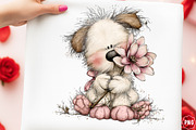 Whimsical Easter Dogs Clipart Bundle, an Illustration by GatewayDesign (Thumbnail 2 of 3)