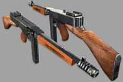 Thompson Submachine Gun, an Object 3D Model by Beatheart Creative Studio (Thumbnail 5 of 7)