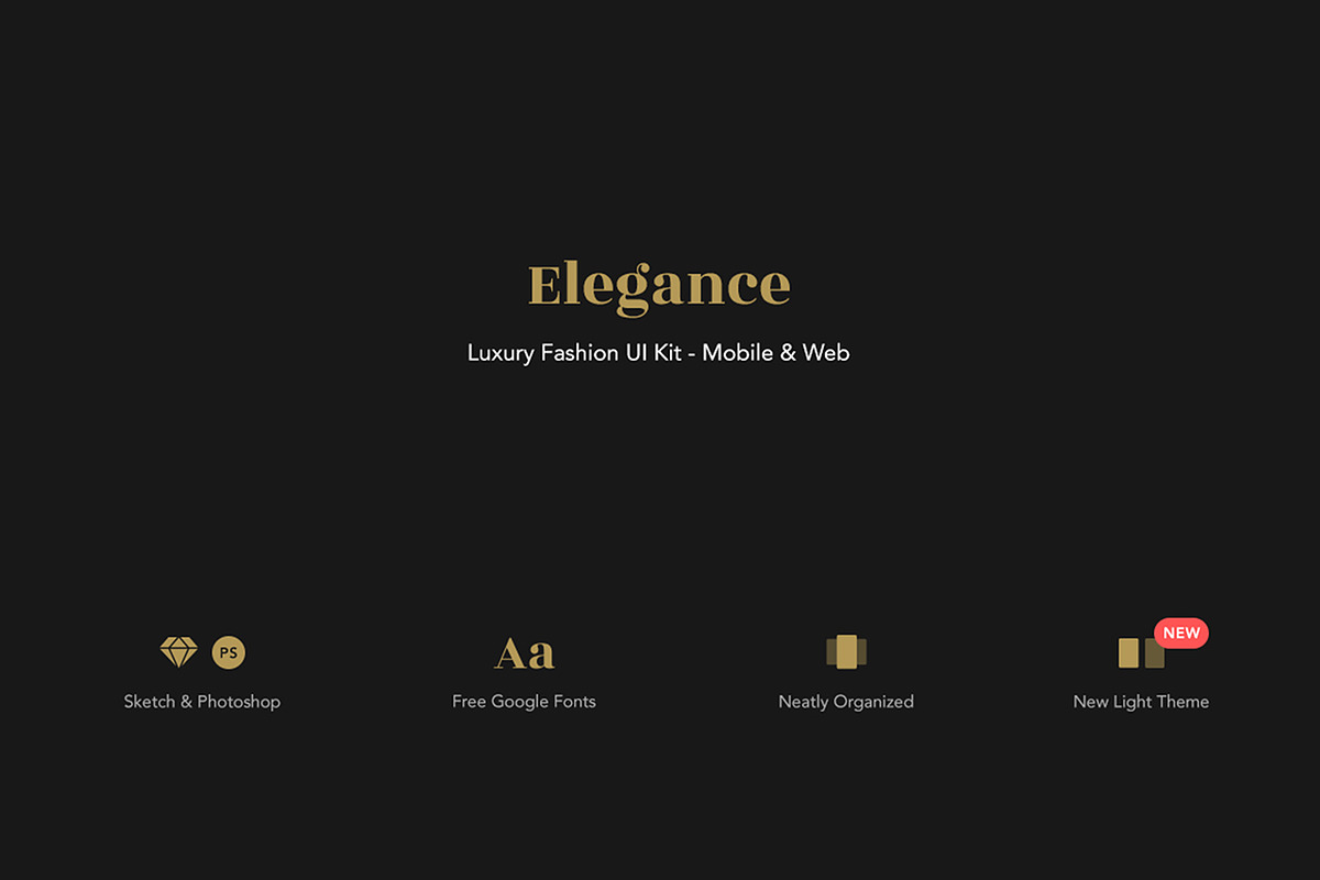 Elegance - Luxury Fashion UI Kit, an UI Kit Template by Nimart (Photo 2 of 4)