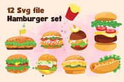 22 Hamburger Brush Stamp Procreate, a Brush Add-On by PKshop (Thumbnail 3 of 3)