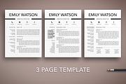 Minimal Resume Template Word/Pages, a Resume Template by The Creative Resume (Thumbnail 3 of 8)