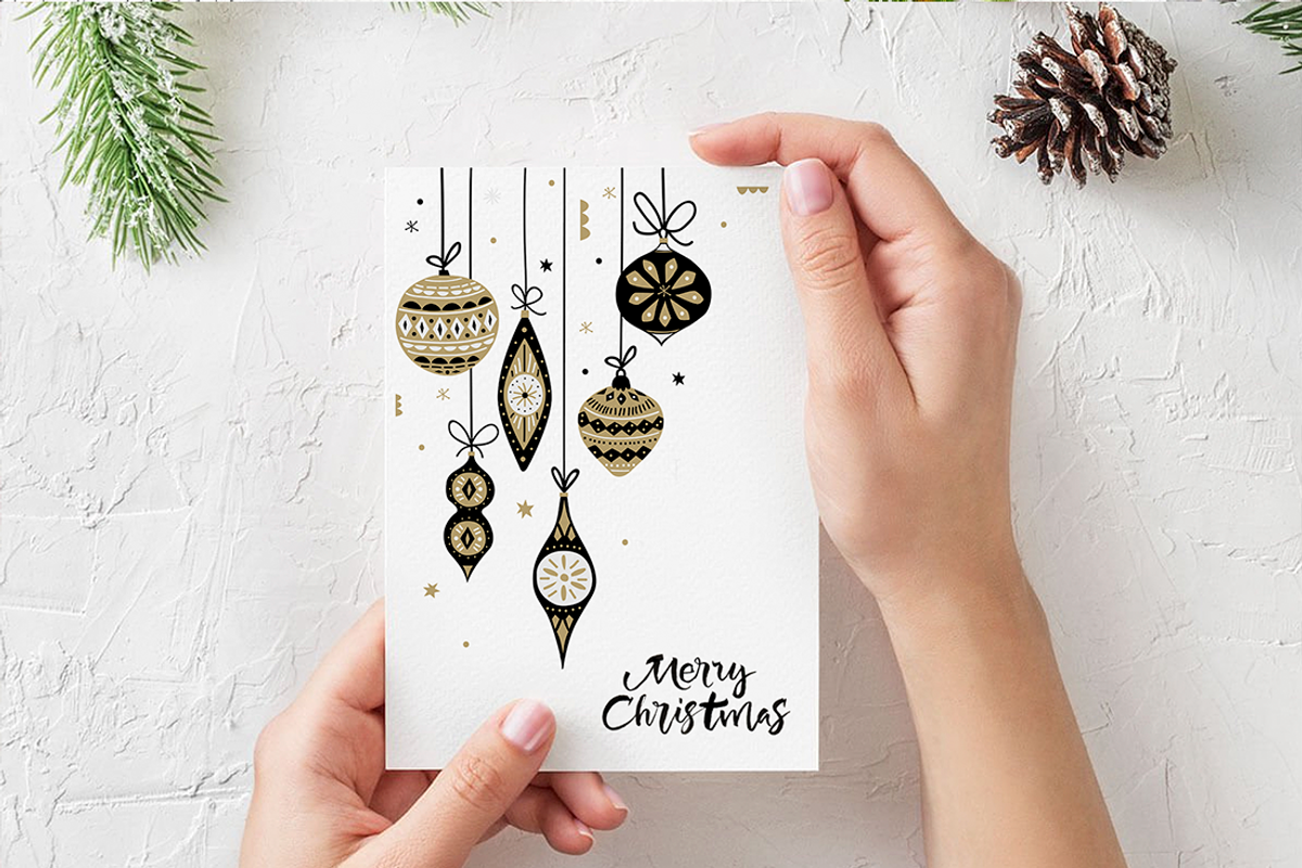 Vintage Christmas Balls Decorations, a Decorative Illustration by ms Julia Nova (Photo 2 of 6)