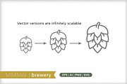 Minimal brewery icons, an Outline Icon by Picture Window (Thumbnail 4 of 5)