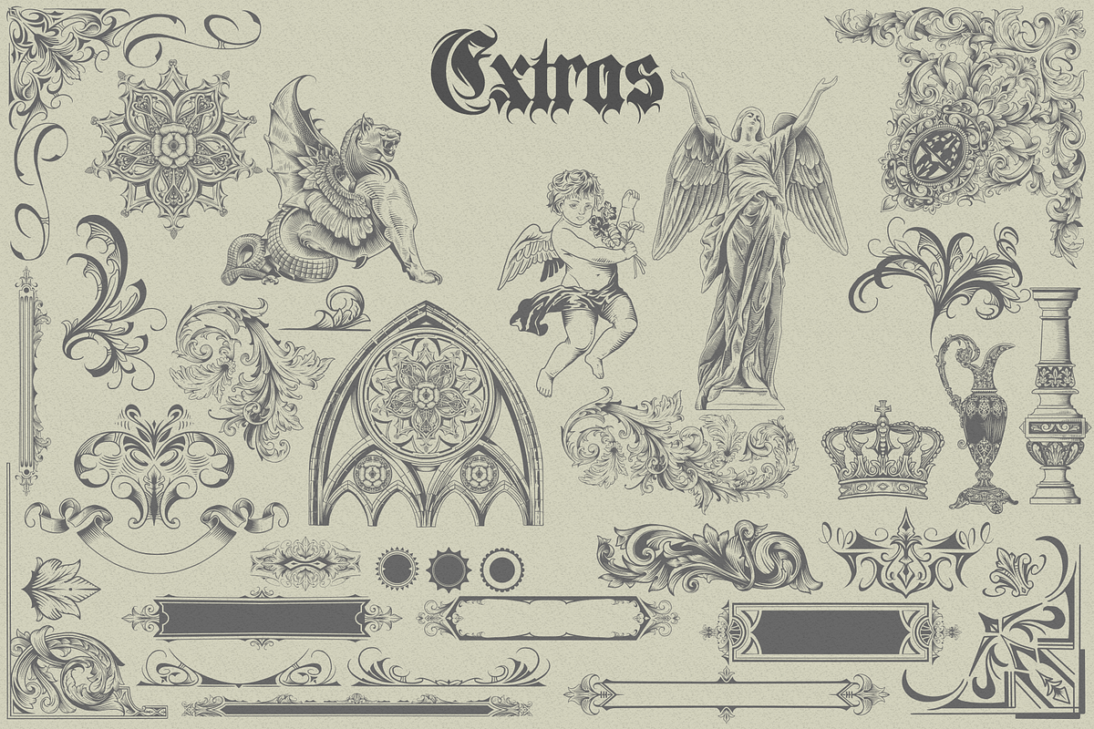 Aquenta Fracta, a Blackletter Font by ilhamtaro (Photo 10 of 10)