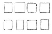 Hand-Drawn Vector frames and bunting, a Decorative Illustration by aivos (Thumbnail 2 of 4)