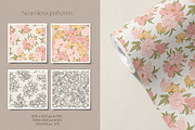 My lovely peonies. Color & B&W, an Illustration by Lisla (Thumbnail 6 of 11)