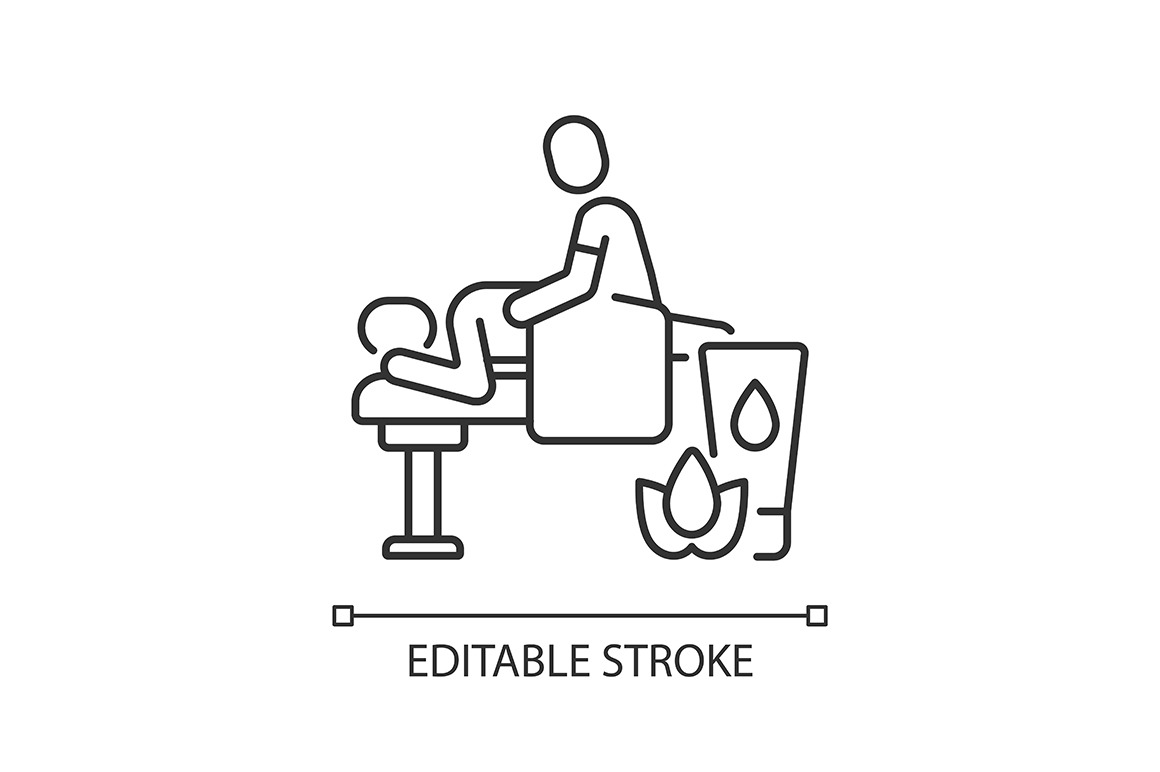 Massage linear icon, an Outline Icon by IMG Visuals