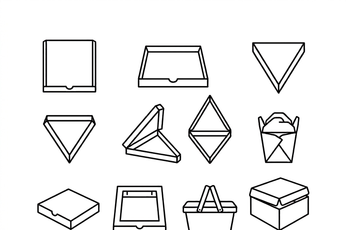 400 Pizza Shop Outline Icons, an Outline Icon by adenpinkstore (Photo 8 of 8)