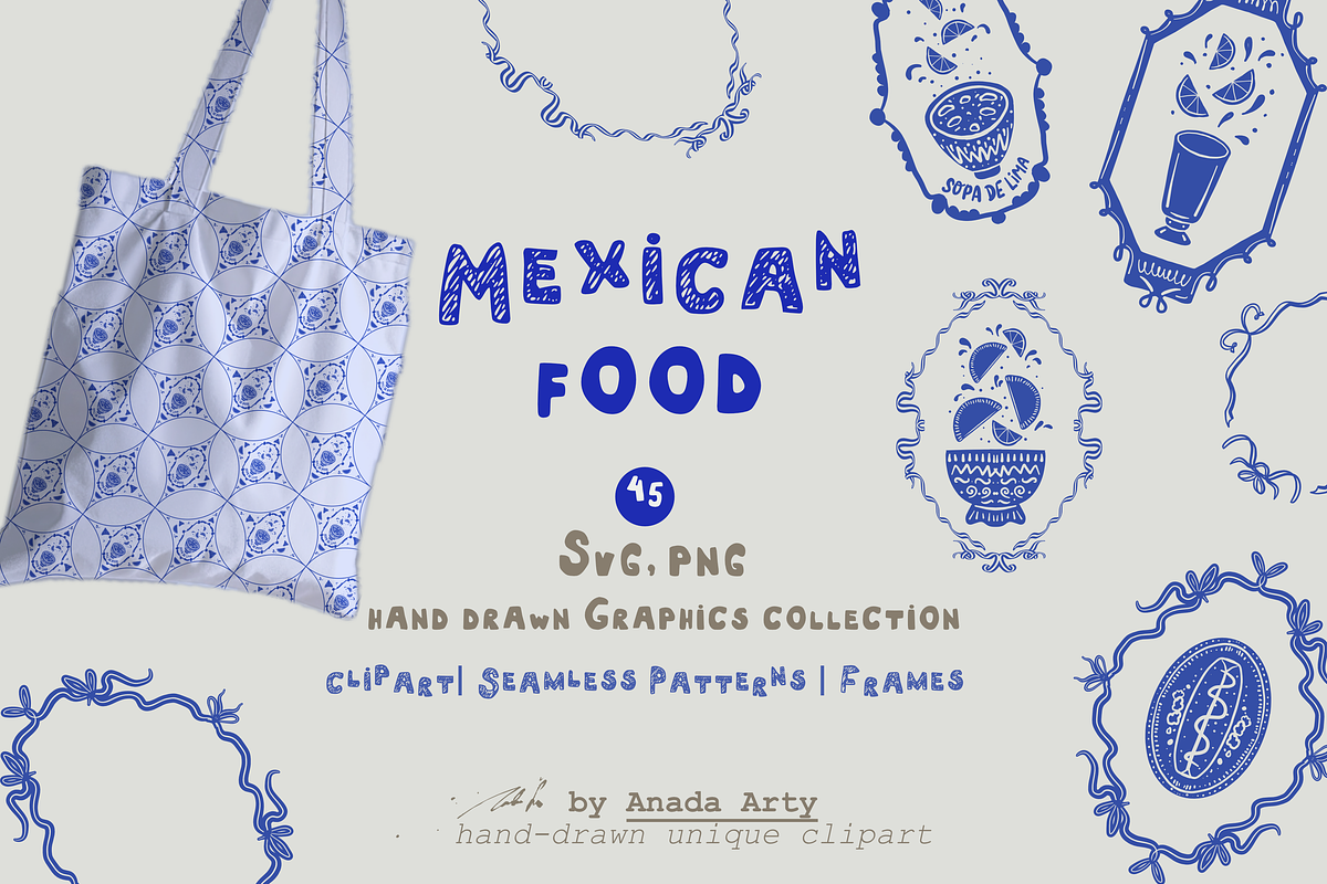 Mexican food collection, a Food Illustration by Anada Arty (Photo 1 of 12)
