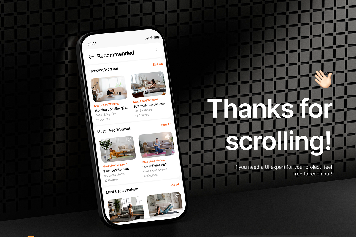 FitSpark - Workout Mobile App UI Kit, an UI Kit Template by Semusim Visual (Photo 8 of 8)