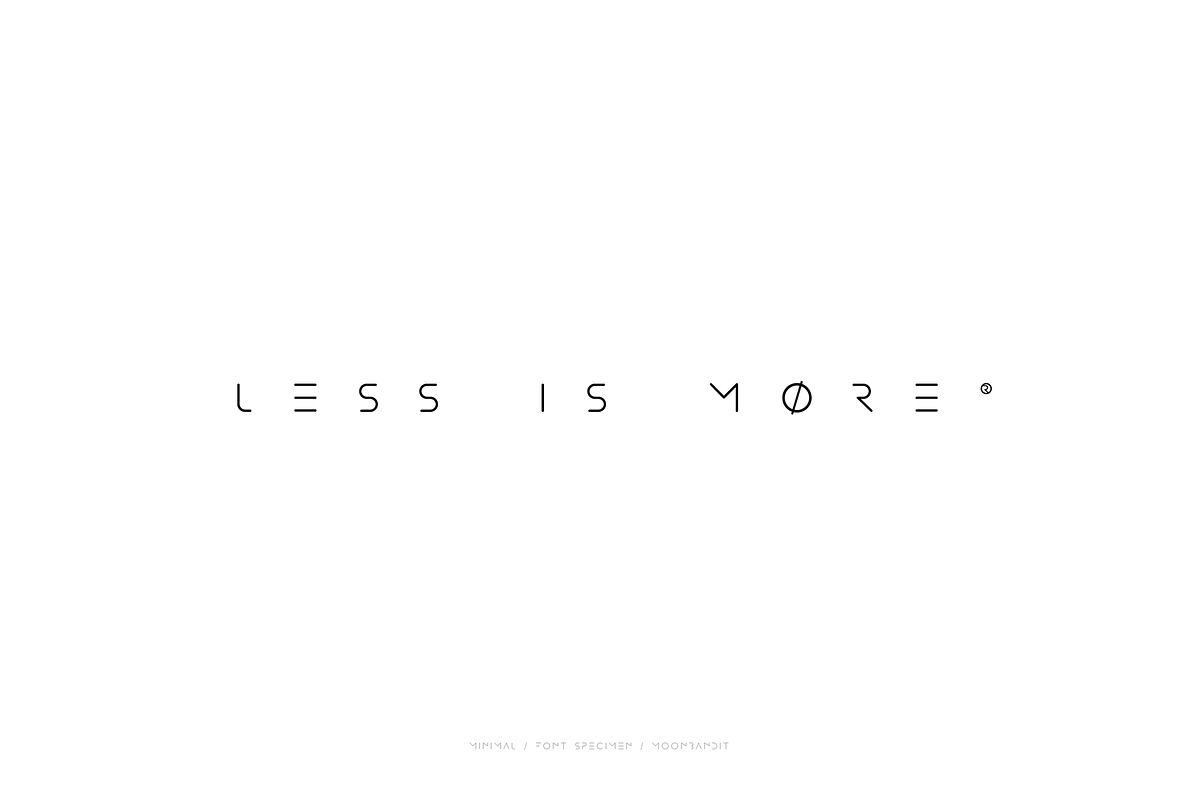 MINIMAL - modern futuristic font preview 6