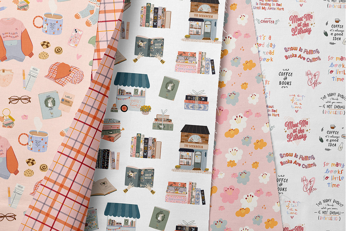 Book Lovers & Bookworms clipart, an Object Illustration by Ruslana Lubenets (Photo 11 of 15)