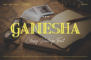 Ganesha - A Classy Vintage Font, a Serif Font by overlaytemplates (Thumbnail 1 of 5)