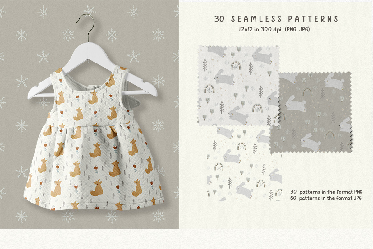 Christmas animals for kids clipart, an Animal Illustration by polikarpovaart (Photo 7 of 12)