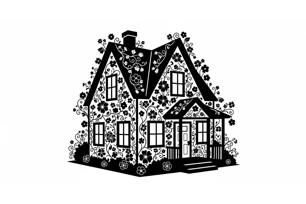 Cute House Silhouette Bundle, an Illustration by Designs_River (Photo 8 of 31)