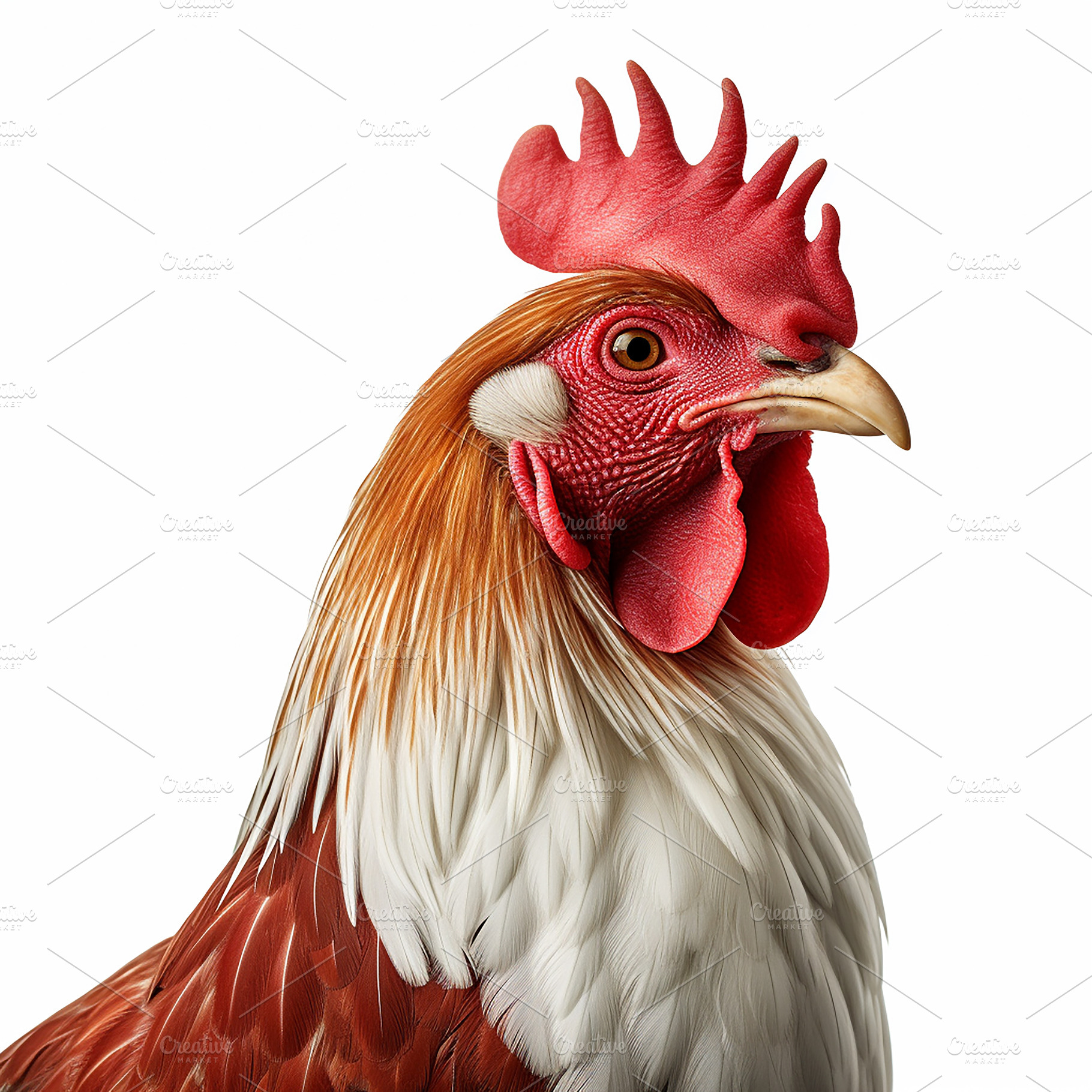 The rooster is isolated, an Animal Photo by Imaginarium