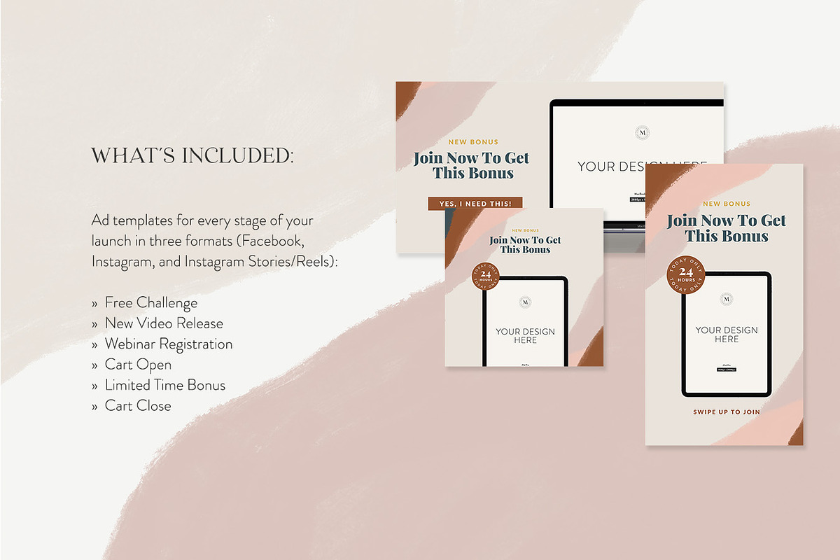 Trendy Course Launch Ad Templates, a Social Media Template by Jessica Rea (Photo 2 of 3)