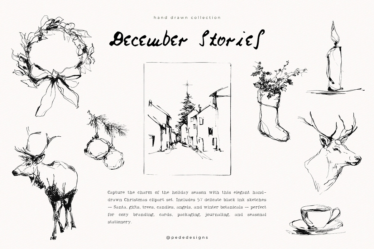December Stories, a Seasonal Illustration by PeDe Designs (Photo 12 of 13)