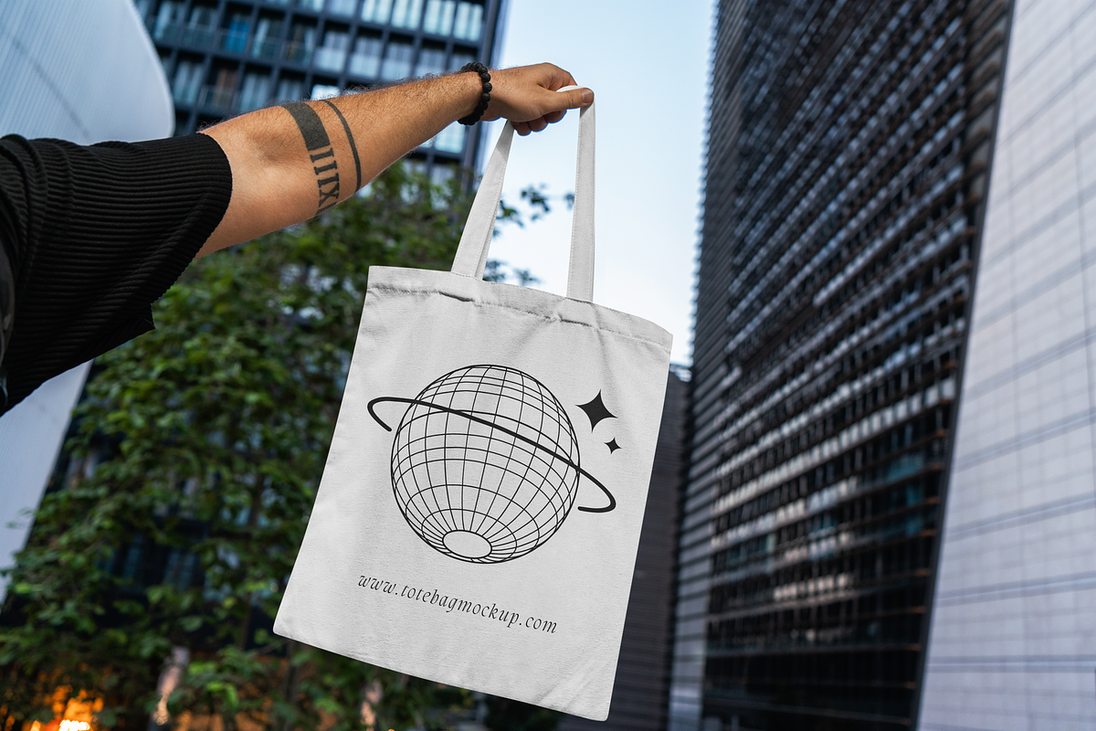 Tote Bag Mockup, a Merchandise Mockup by Custom.scene (Photo 2 of 2)