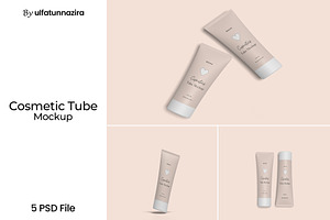 Cosmetic Tube Mockup, a Packaging Mockup by ulfatunnazira