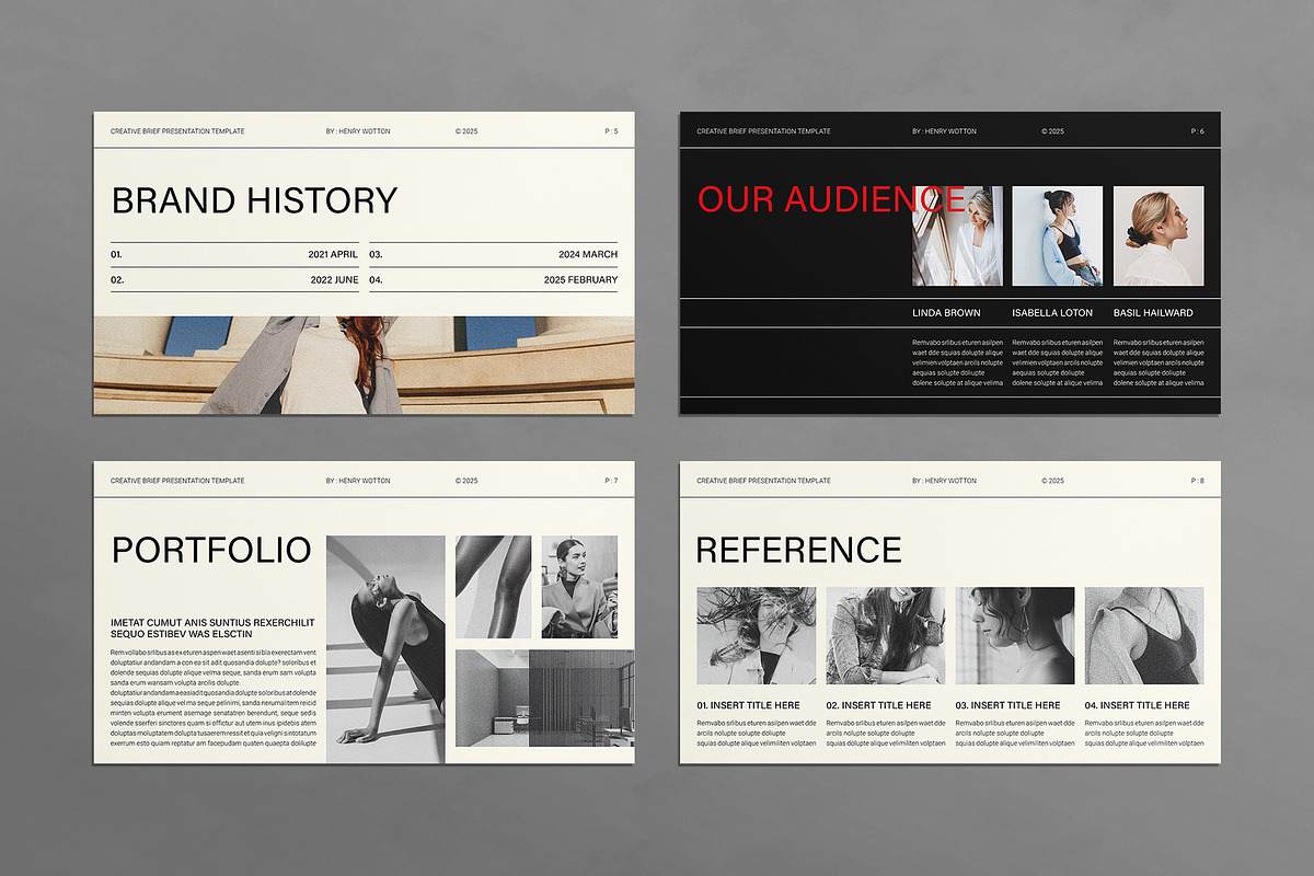 Creative Brief Presentation Template, a Presentation Template by E-Type (Photo 3 of 4)