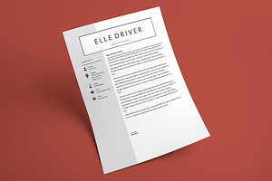 Simple Elegant Word Resume Template