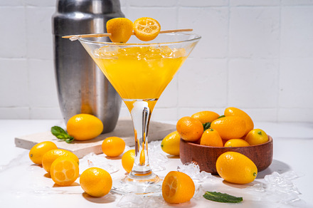 Kumquat martini cocktail, a Food & Drink Photo by Rimma