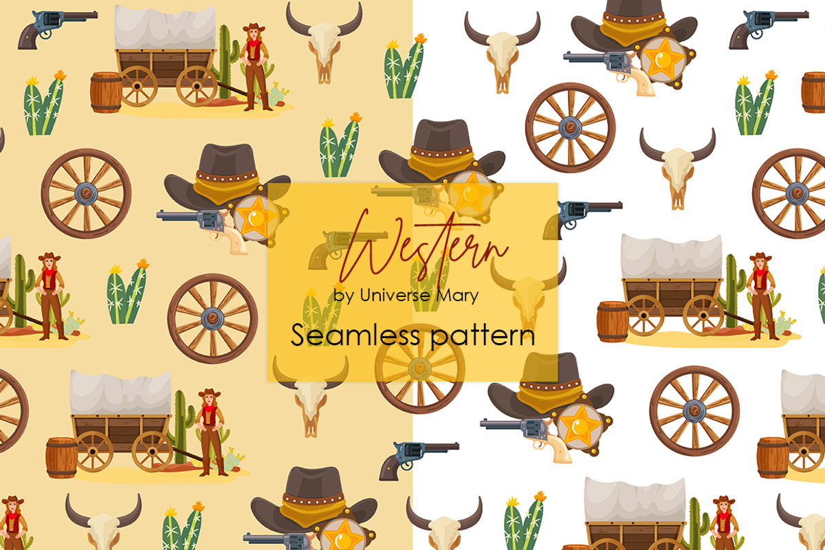 Western Cowboy Vector Clipart Set, a Person Illustration by Universe Mary (Photo 8 of 9)