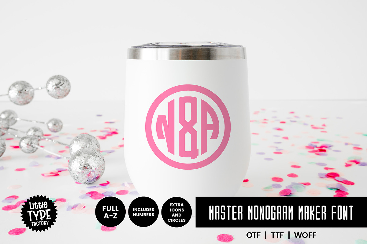 MASTER MONOGRAM | Round Monogram Font