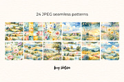 Cottagecore Linen Seamless Patterns, a Pattern Graphic by Anna Design Studio (Thumbnail 2 of 6)