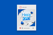 Happy New Year Post Template, a Social Media Template by Saman Osama (Thumbnail 2 of 3)