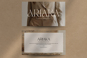 Ariaka Canva Brand Presentation