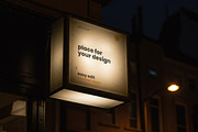 Store Front Sign with Light Mockups, a Product Mockup by Luuqas Design (Thumbnail 8 of 8)