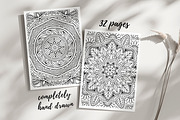 Mandalas Adult Coloring Book, a Brochure Template by Kristina Chistiakova (Thumbnail 2 of 6)