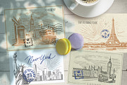 Vintage travel vector set., an Illustration by bioraven (Thumbnail 12 of 12)