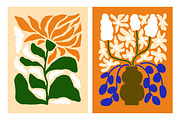 Trendy abstract flowers posters set, a Background Graphic by Good Studio (Thumbnail 6 of 13)