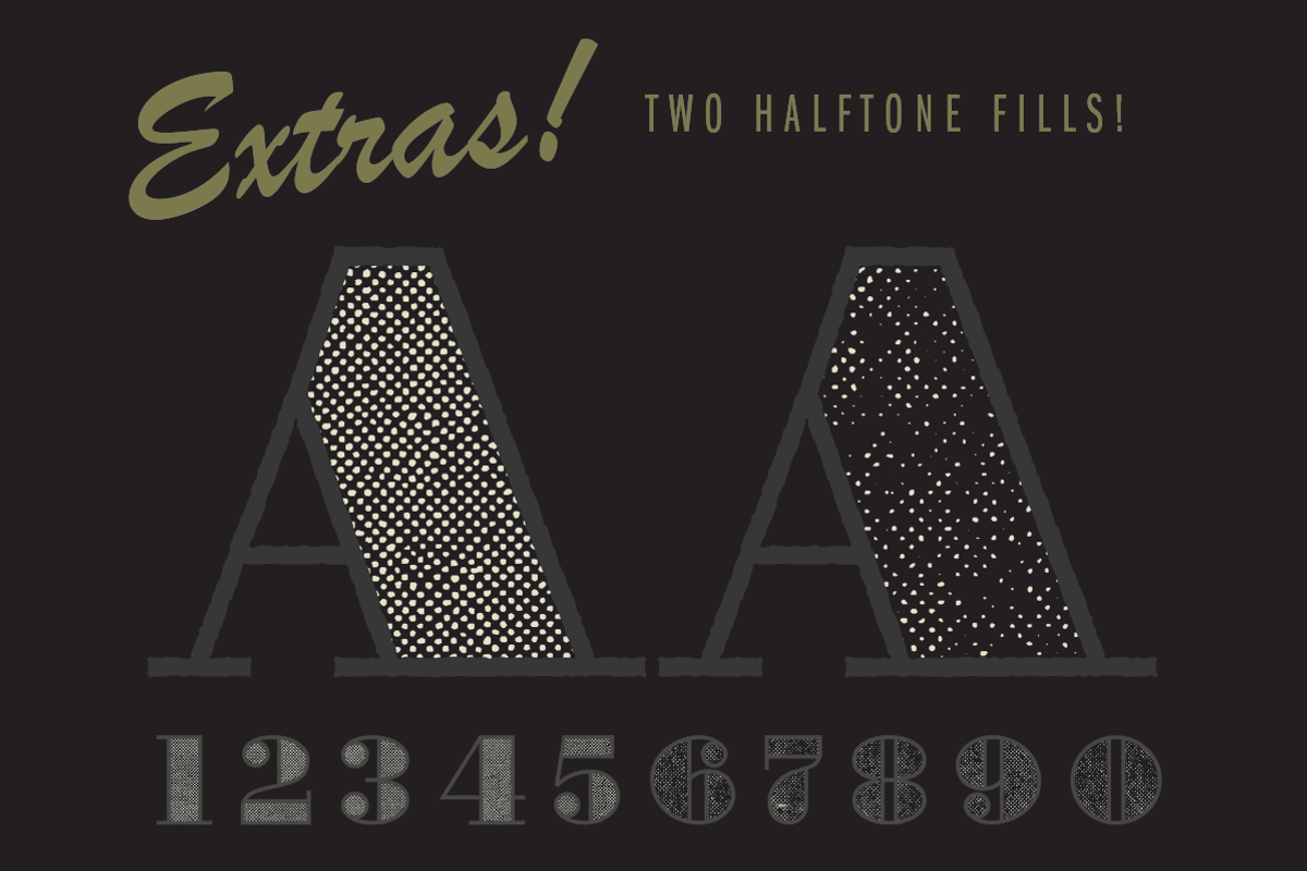 Priman Layered Display Font preview 3