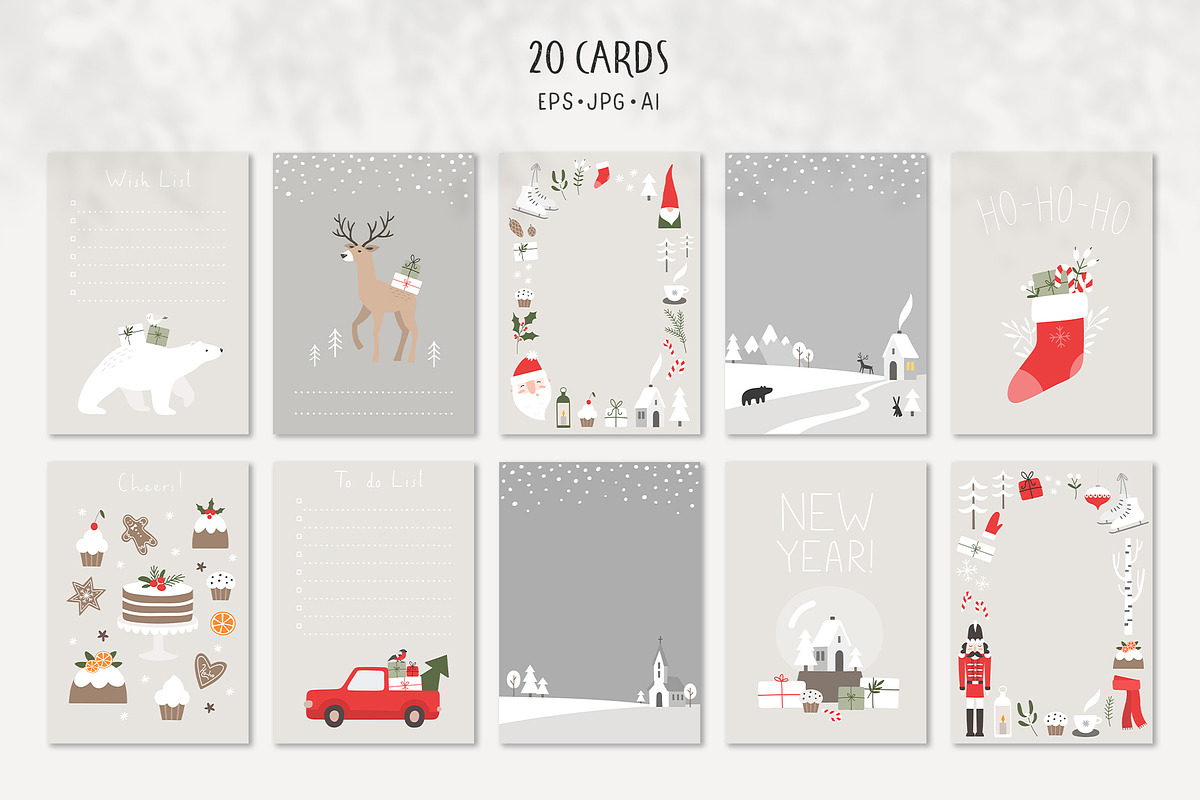 Scandi Christmas. Winter collection, a Seasonal Illustration by Kreker Kate (Photo 8 of 11)