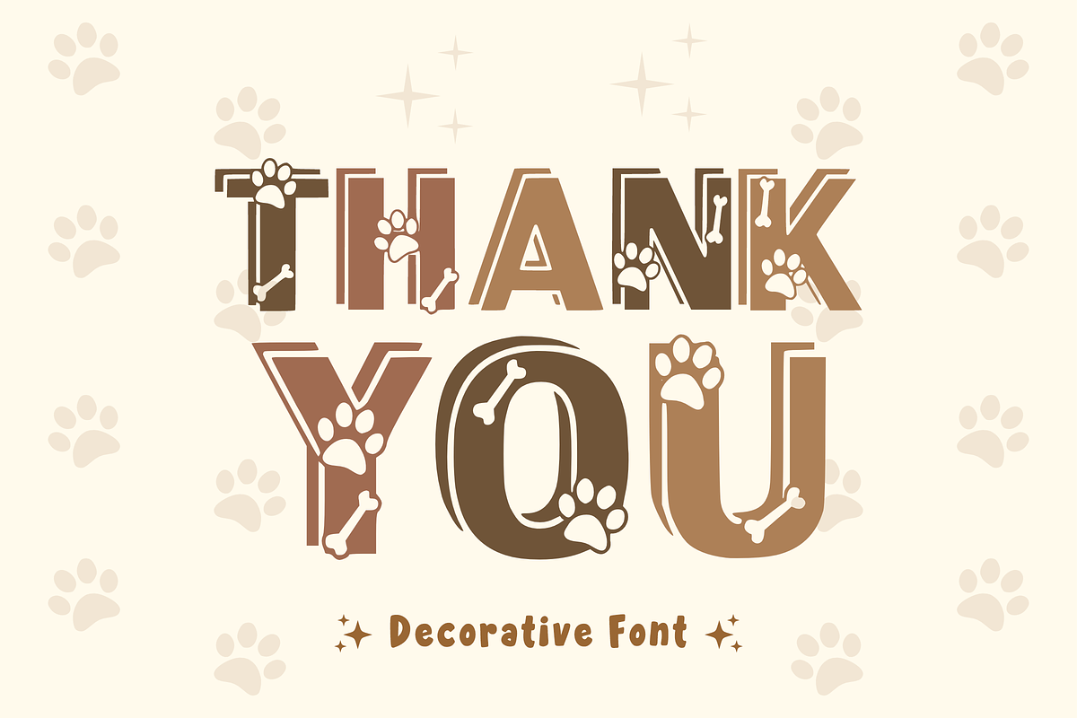Doggy - Cartoon Font Type, a Font by KiddoGlyphs Studio (Photo 3 of 3)