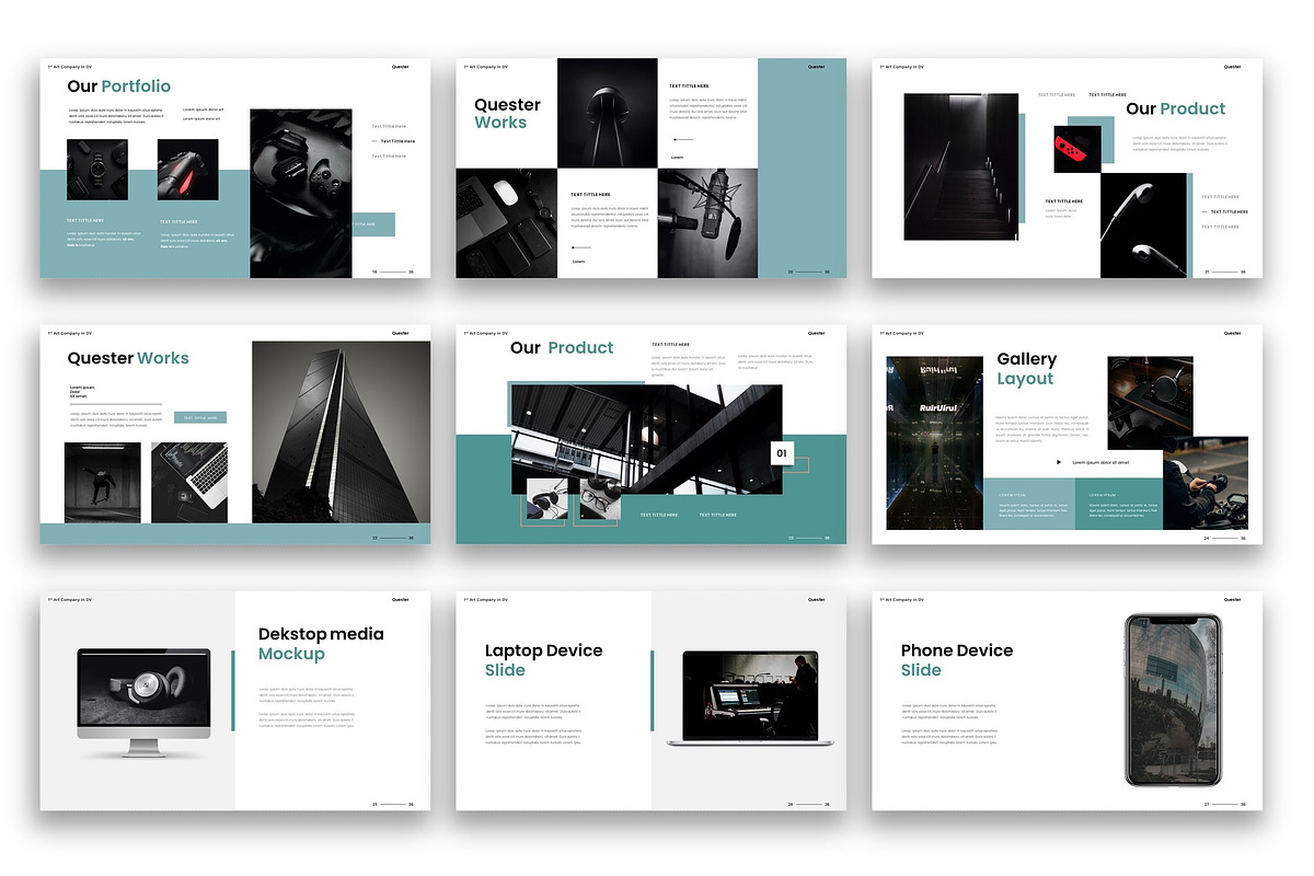 Quester–Business PowerPoint Template, a Presentation Template by kreatifreya (Photo 4 of 5)
