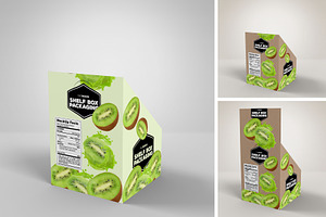 Retail Shelf Box 16 Packaging Mockup