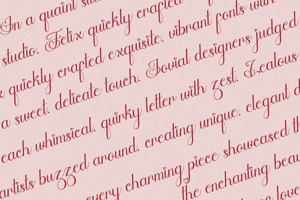 Skinship | Love Script Font, a Script Font by Denustudios (Photo 9 of 13)