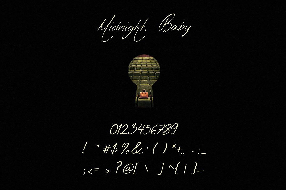 Midnight Baby - Handwritten Script, a Script Font by Mneme (Photo 7 of 7)