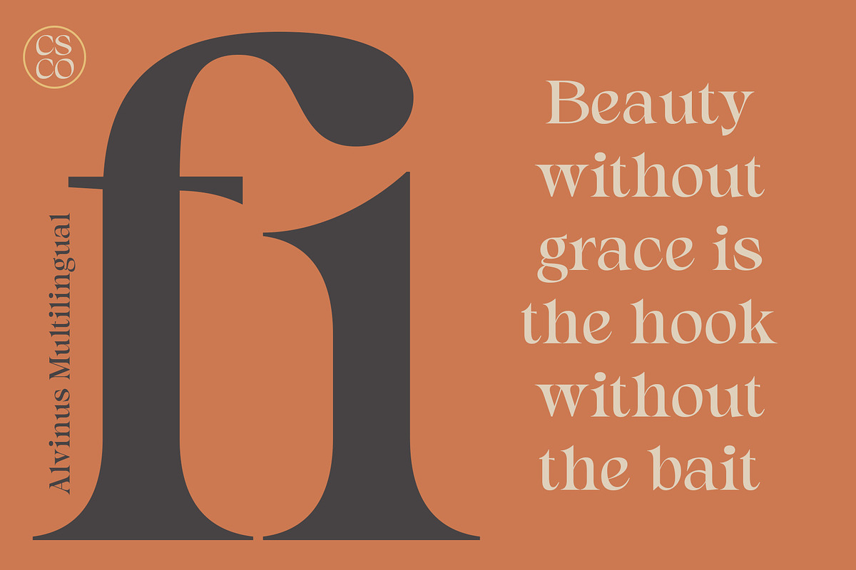 Alvinus – Elegant Font, a Serif Font by Craft Supply Co. (Photo 4 of 8)