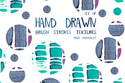 Hand drawn brush stroke textures, a Texture Graphic by Daria Maier (Thumbnail 6 of 10)