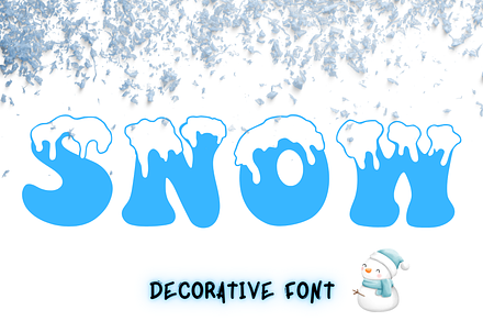 Snow drip, a Symbol Font by Petal Pixels