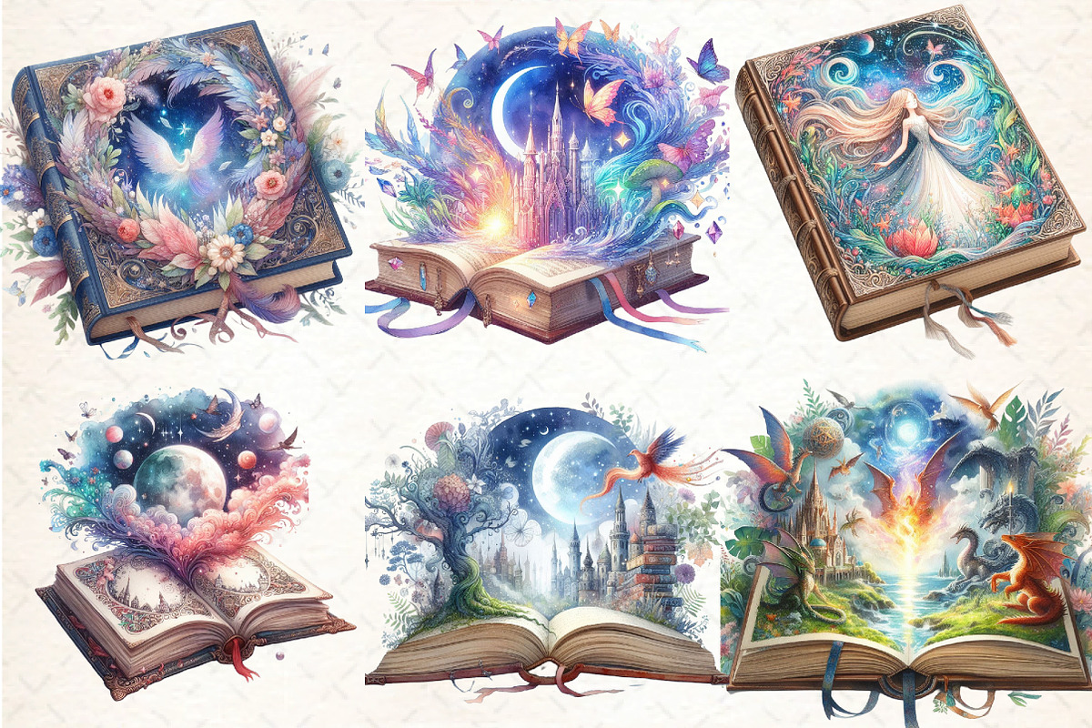 beautiful Fantasy Book, an Illustration by DreamCafeArt (Photo 3 of 7)
