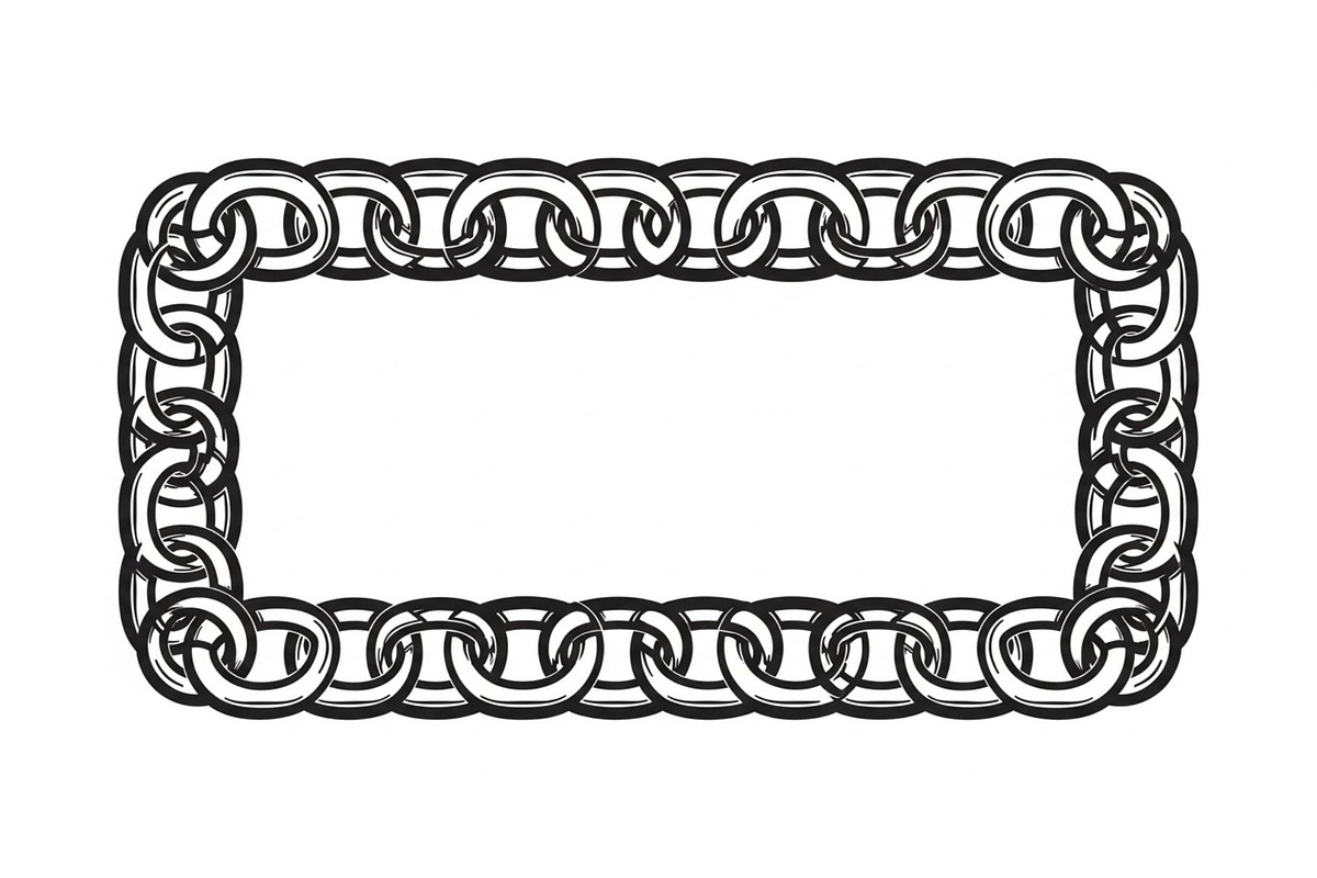 Chain Border Frame SVG Bundle, an Illustration by Designs_River (Photo 9 of 31)